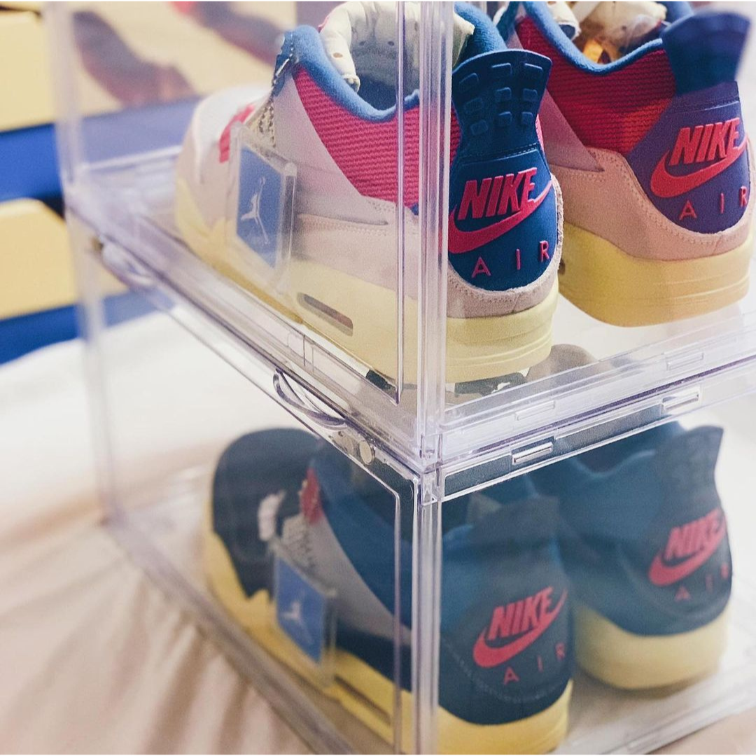 Premium Stackable Side Drop Hard Shoe Case