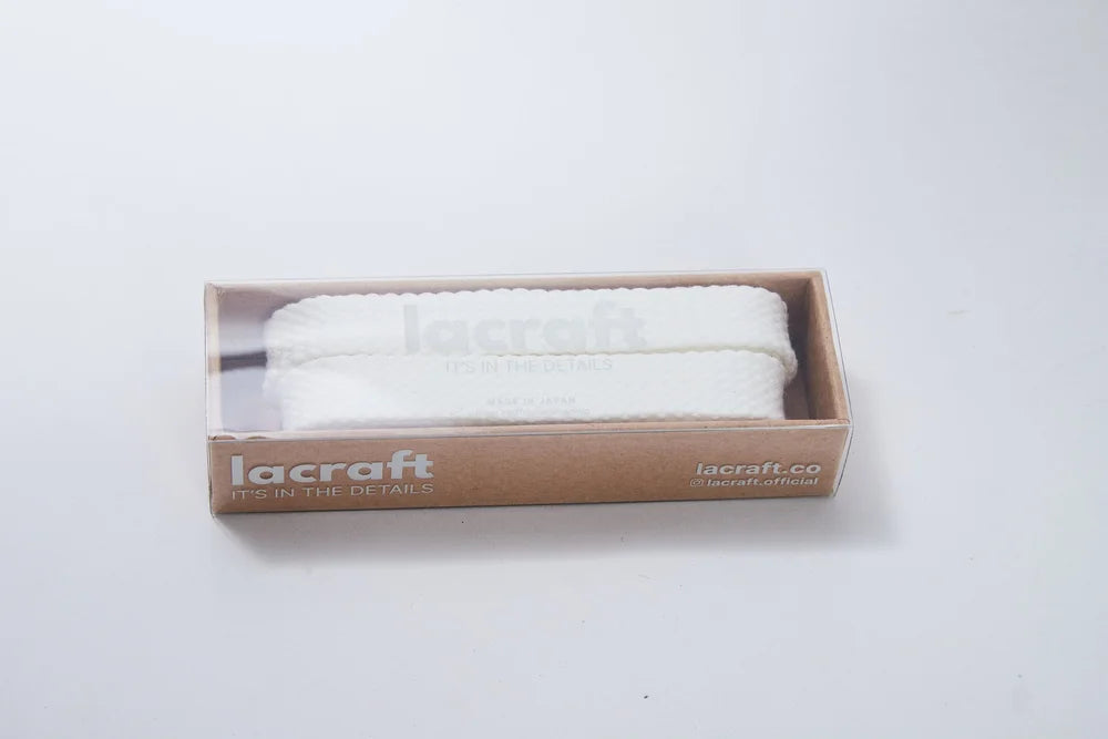 Maison White Cotton Shoelace