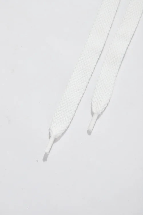 Maison White Cotton Shoelace