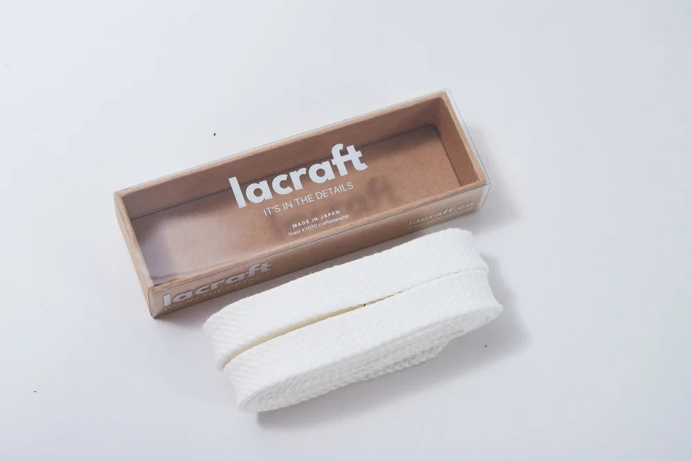 Maison White Cotton Shoelace