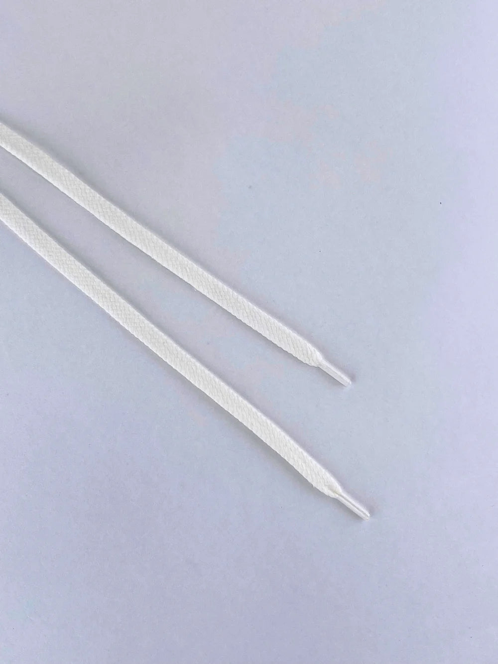 Solid White - Double Cotton Shoelaces