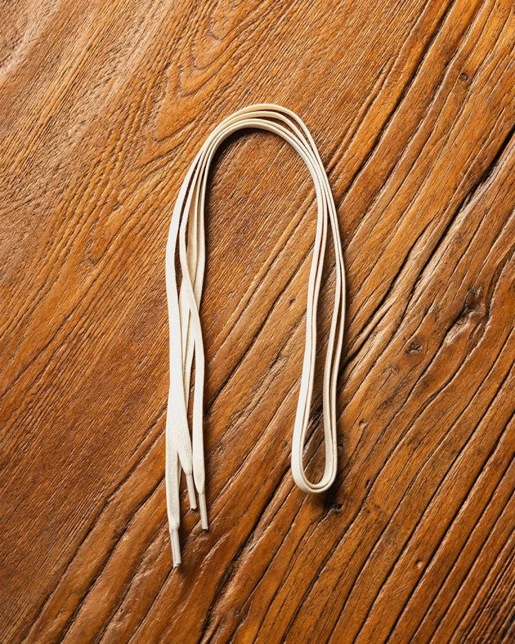 Waxed Off-White Flat Shoelace【lacraft X HOAX】