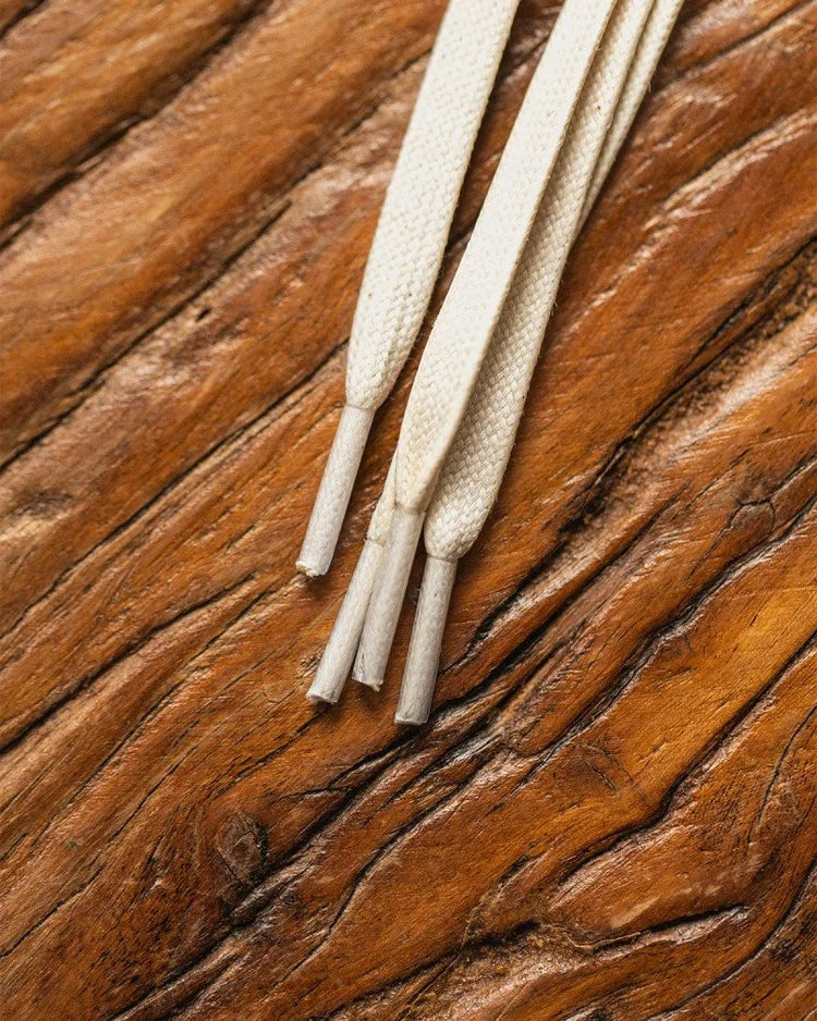 Waxed Off-White Flat Shoelace【lacraft X HOAX】