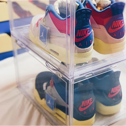 Premium Stackable Side Drop Hard Shoe Case