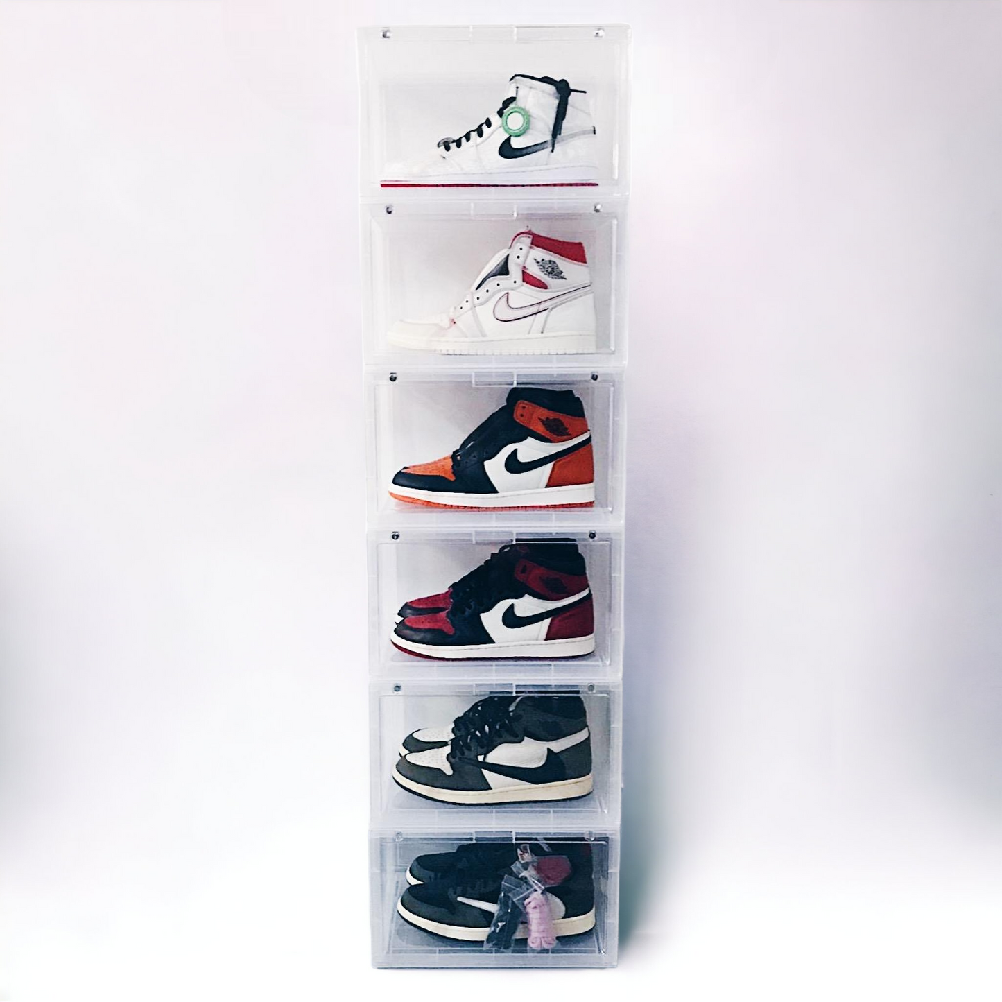 Premium Stackable Side Drop Hard Shoe Case
