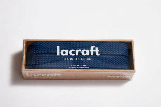 Maison Navy Cotton Shoelace