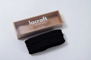 Maison Black Cotton Shoelace