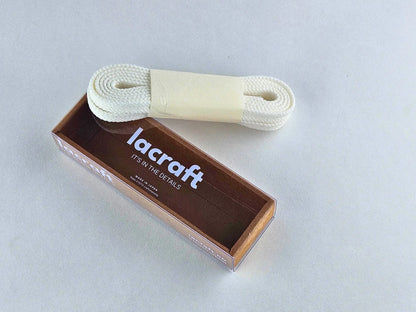 Solid White - Double Cotton Shoelaces