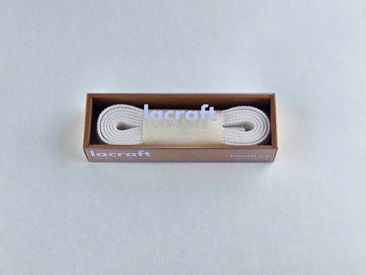 Solid White - Double Cotton Shoelaces