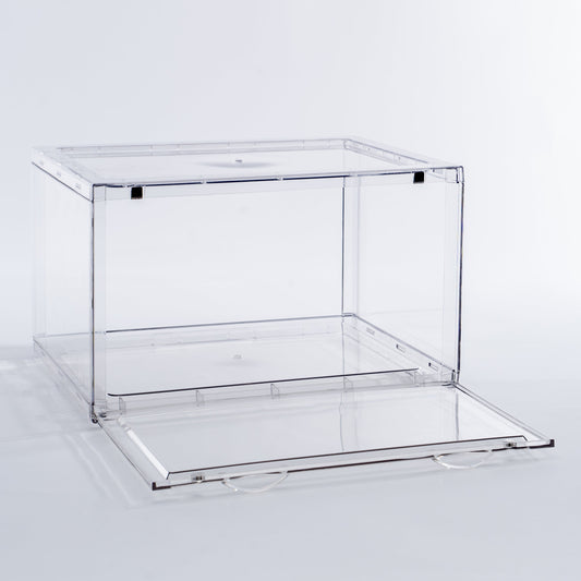 Bundle of 8: Premium Stackable Side Drop Hard Shoe Case